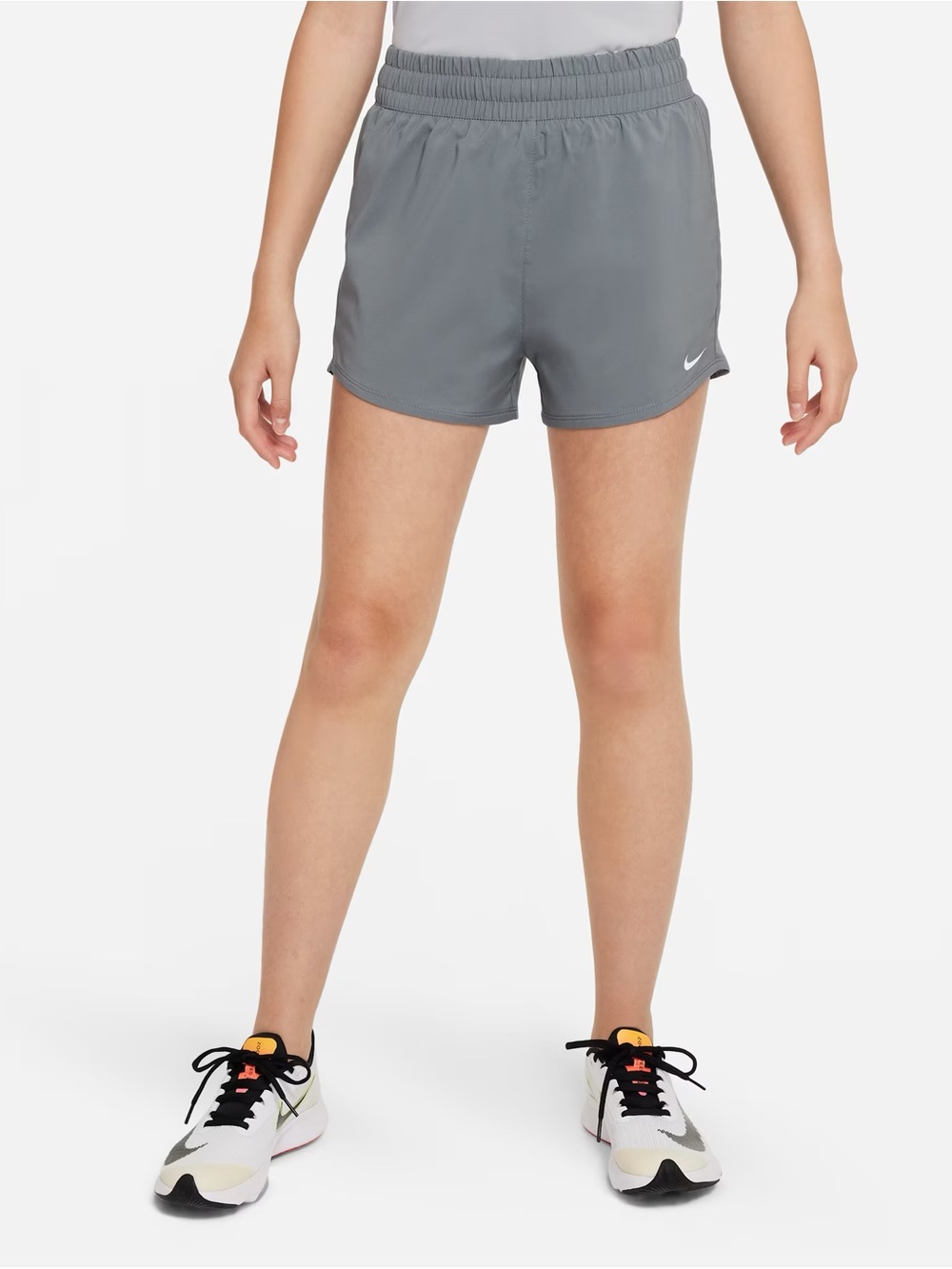 Nike One
Big Kids' (Girls') Dri-FIT High-Waisted Woven Training Shorts